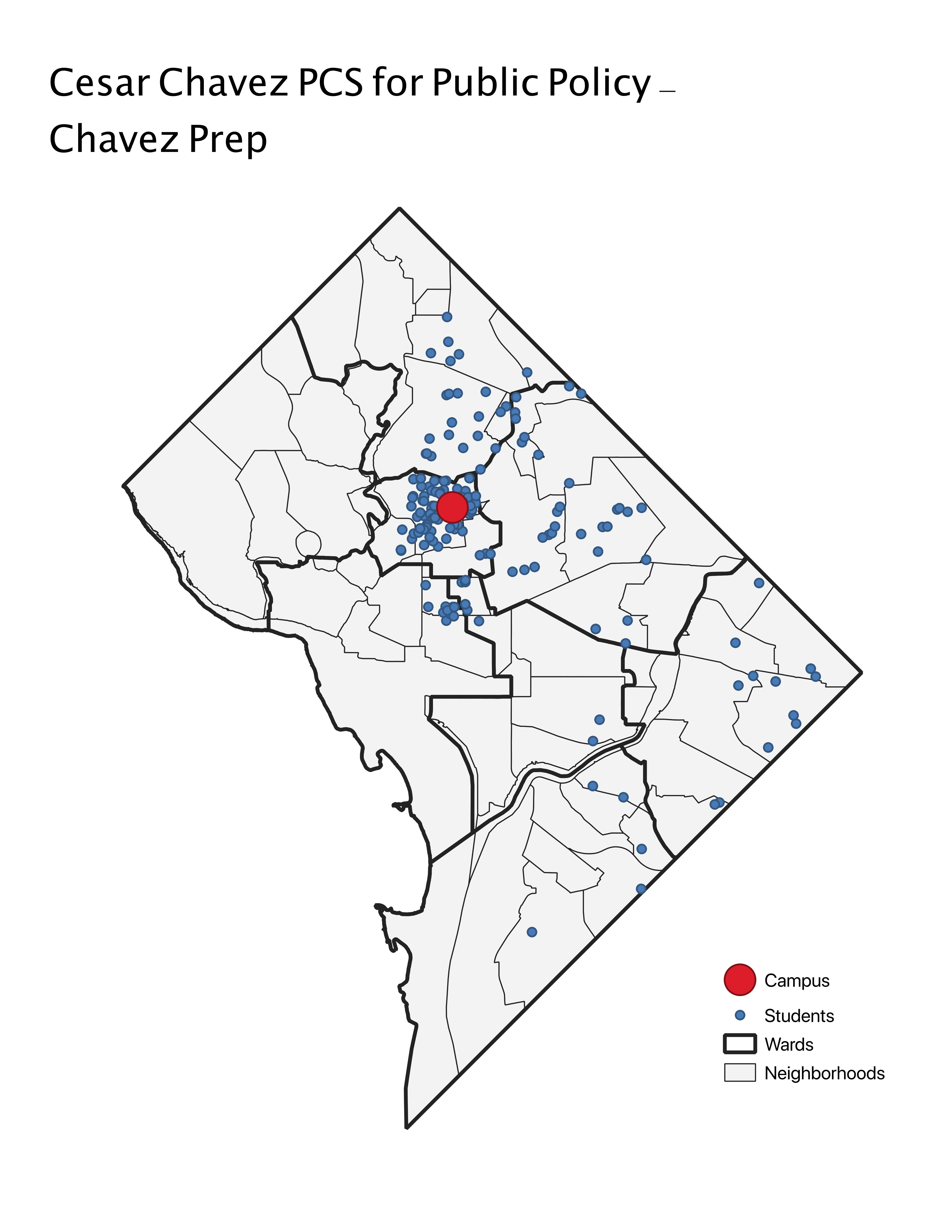 Cesar Chavez PCS for Public Policy - Chavez Prep 2019 Student Location Map.jpeg
