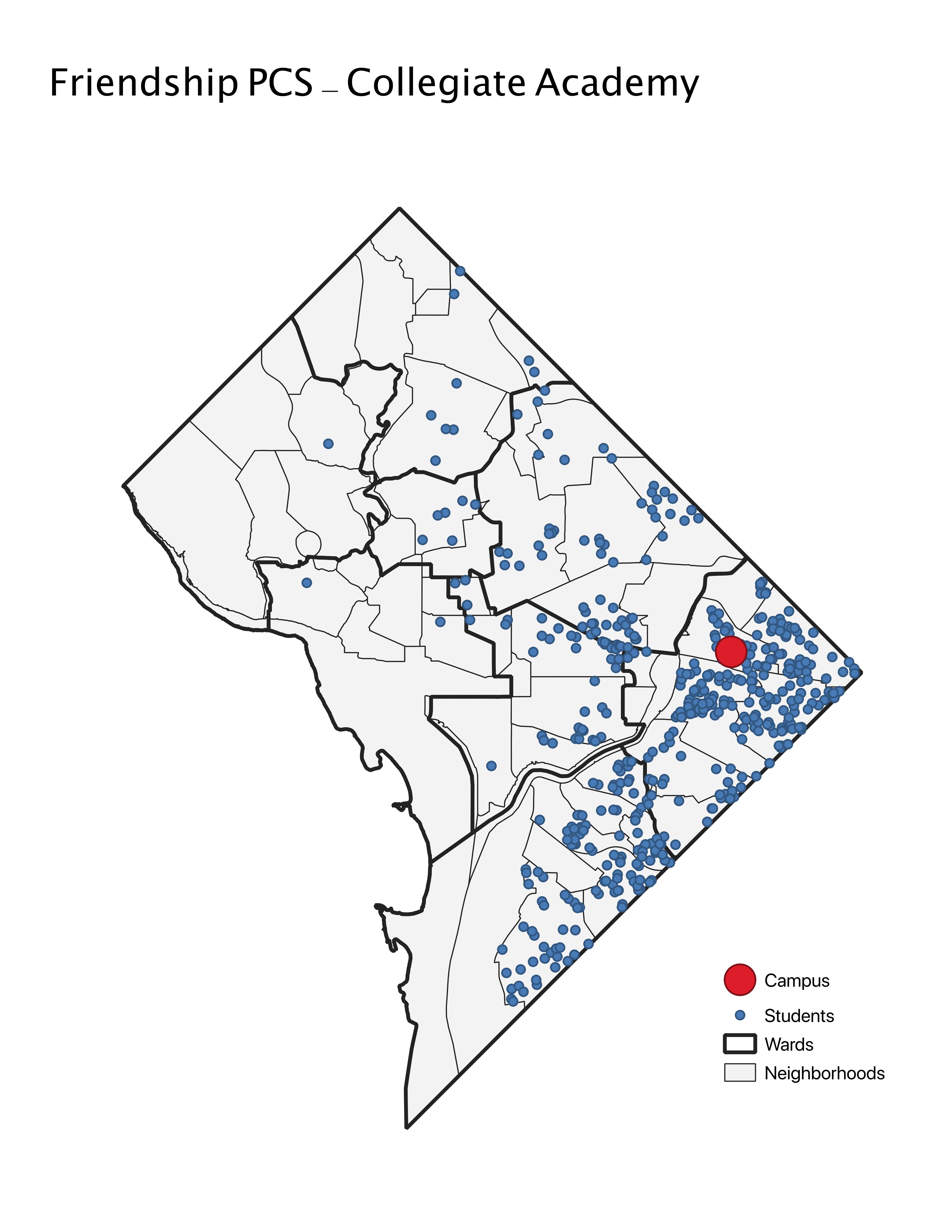 Friendship PCS - Collegiate Academy 2019 Student Location Map.jpeg