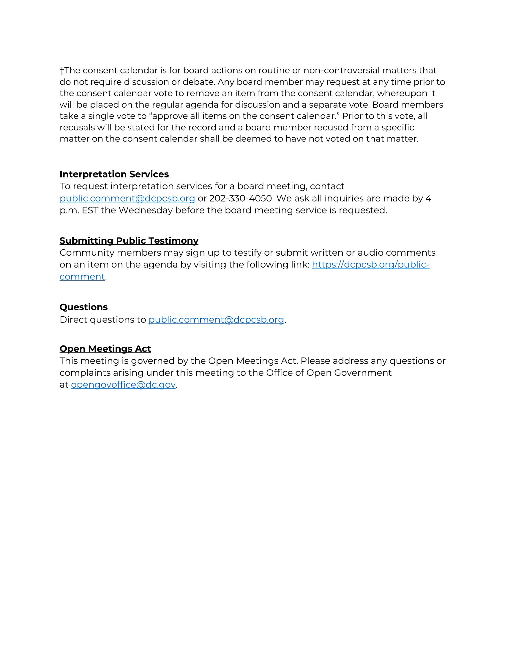 DC PCSB March Board Meeting Agenda pt. 2
