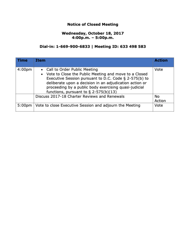 Agenda