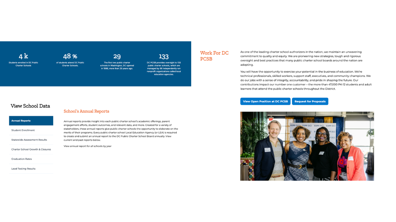 homepage redesign